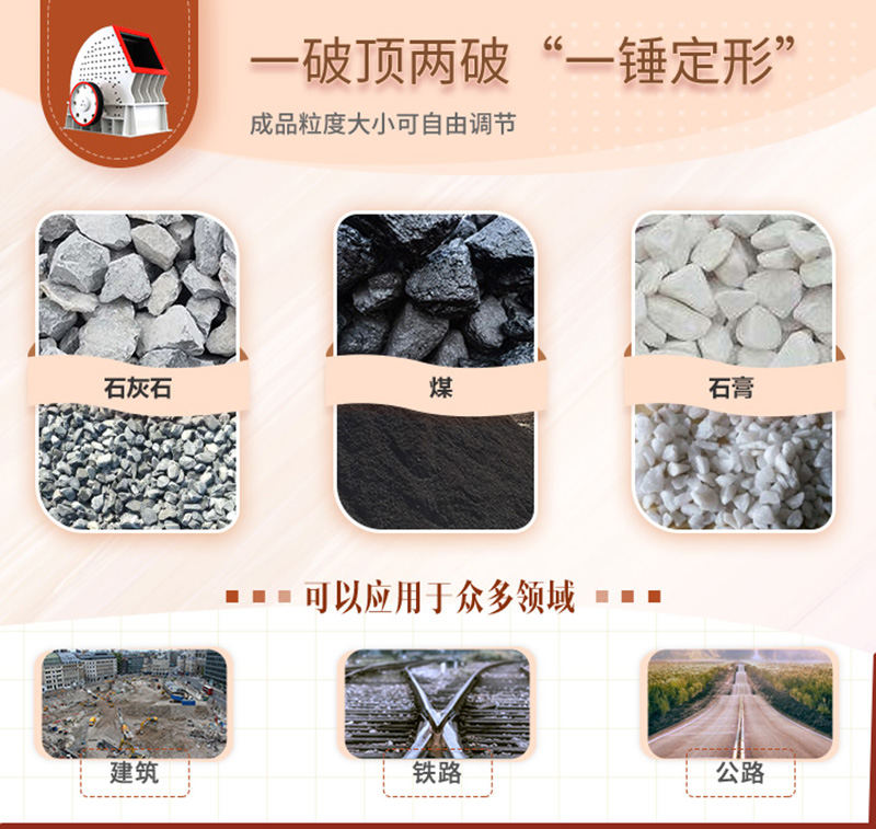 錘破一機(jī)兩用，可自成一條生產(chǎn)線